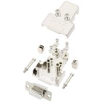 encitech TRI-M-09-HDS15-W-K 6355-8058-11 D-sub female connectorset 180 ° Aantal polen: 15 Soldeerkelk 1 stuk(s)