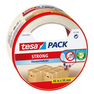 Tesa verpakkingstape - transparant - 66 m x 50 mm - tape rol - verpakkingsbenodigdheden