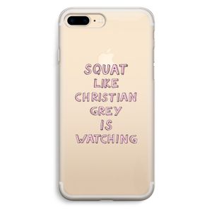 Christian Grey: iPhone 7 Plus Transparant Hoesje