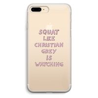 Christian Grey: iPhone 7 Plus Transparant Hoesje