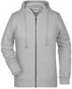 James & Nicholson JN8025 Ladies´ Zip-Hoody - /Grey-Heather - XS