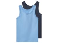 lupilu Set van 2 kinder hemden (Donkerblauw/lichtblauw, 110/116)