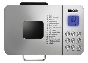 Unold Backmeister Edel broodbakmachine 550 W Roestvrijstaal