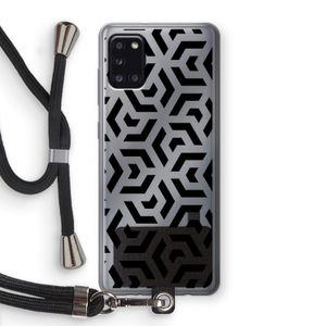 Crazy pattern: Samsung Galaxy A31 Transparant Hoesje met koord
