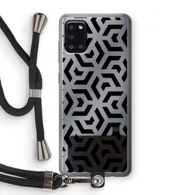 Crazy pattern: Samsung Galaxy A31 Transparant Hoesje met koord