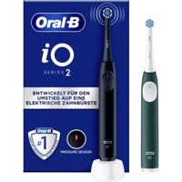 Oral-B Braun Oral-B iO Series 2 Duo Night Black 62418 Elektrische tandenborstel Zwart, Groen