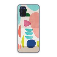 Bold Rounded Shapes: Samsung Galaxy A03s Transparant Hoesje