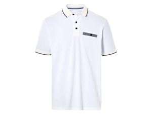 LIVERGY Heren poloshirt (Wit, L)