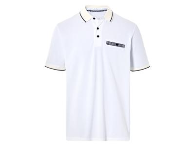 LIVERGY Heren poloshirt (Wit, M)