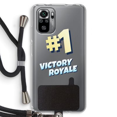 Victory Royale: Xiaomi Redmi Note 10S Transparant Hoesje met koord