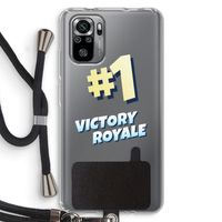 Victory Royale: Xiaomi Redmi Note 10S Transparant Hoesje met koord