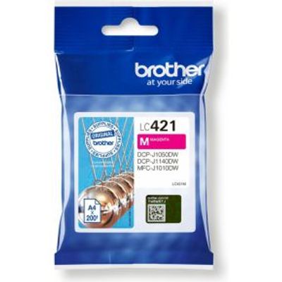 Brother LC-421M inktcartridge 1 stuk(s) Origineel Magenta