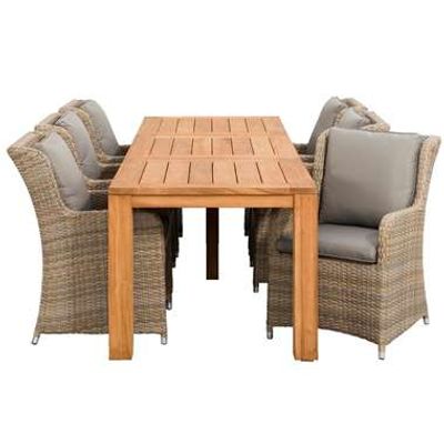 Le Sud tuinset Gironde Antibes - bruin/grijs - 7-delig