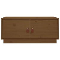 The Living Store Salontafel Grenenhout - 80 x 50 x 35 cm - Honingbruin - thumbnail