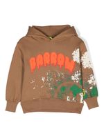 Barrow kids hoodie à effet taches de peinture - Marron