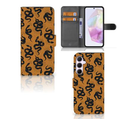 Telefoonhoesje | Met pasjeshouder | voor Samsung Galaxy A35 Snakes Telefoonhoesje | Met pasjeshouder | voor Samsung Galaxy A35 Snakes
