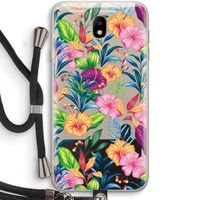 Tropisch 2: Samsung Galaxy J7 (2017) Transparant Hoesje met koord