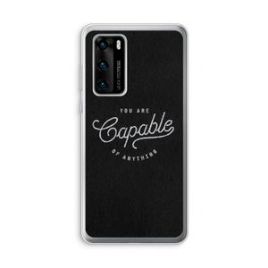 Capable: Huawei P40 Transparant Hoesje