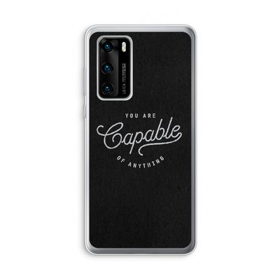 Capable: Huawei P40 Transparant Hoesje