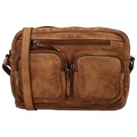 Hide & Stitches Schoudertas Paint Rock Cognac