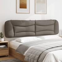 Hoofdbordkussen 200 cm stof taupe
