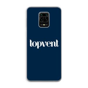 Topvent Navy: Xiaomi Redmi Note 9 Pro Transparant Hoesje