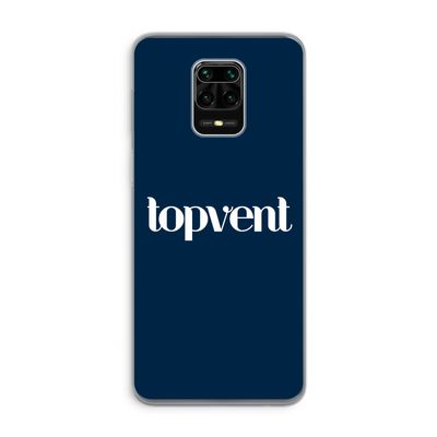 Topvent Navy: Xiaomi Redmi Note 9 Pro Transparant Hoesje