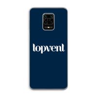 Topvent Navy: Xiaomi Redmi Note 9 Pro Transparant Hoesje