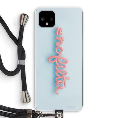 #nofilter: Pixel 4 XL Transparant Hoesje met koord
