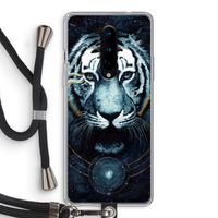 Darkness Tiger: OnePlus 8 Transparant Hoesje met koord