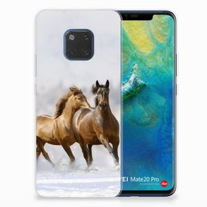 Huawei Mate 20 Pro TPU Hoesje Paarden