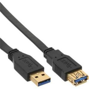 InLine 34650F USB-kabel 0,5 m USB 2.0 USB A Zwart