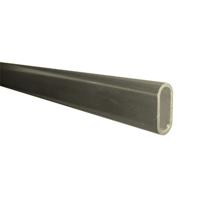 ALU. OVALE BUIS 30x14MM, 500CM NIEUW ZILVER MAT (1900) ALU. OVALE BUIS 30x14MM, 500CM NIEUW ZILVER MAT (1900)