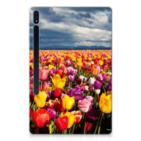 Samsung Galaxy Tab S7 Plus | S8 Plus | Siliconen hoesje | Tulpen