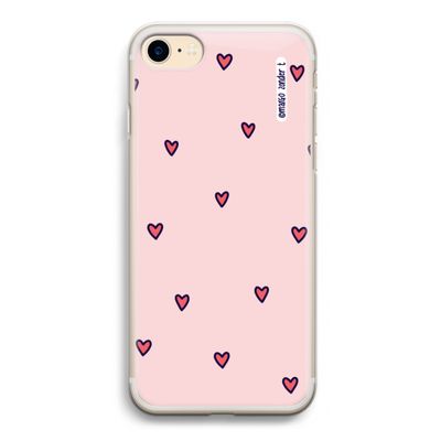 Hartjes: iPhone 7 Transparant Hoesje