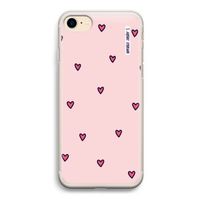 Hartjes: iPhone 7 Transparant Hoesje