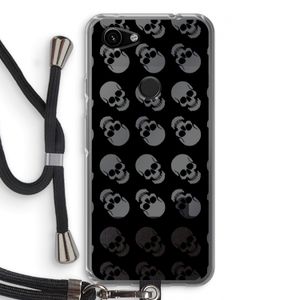 Musketon Skulls: Pixel 3a Transparant Hoesje met koord