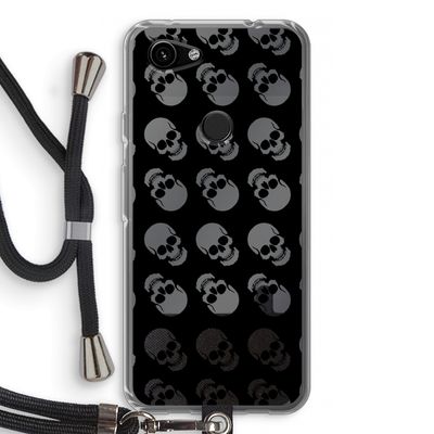 Musketon Skulls: Pixel 3a Transparant Hoesje met koord