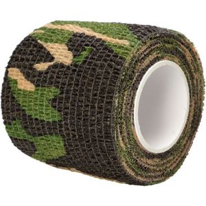 BIG Camouflagetape vlekcamouflage groen 5 cm x 2,5 m