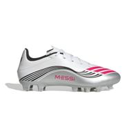adidas F50 Messi Club Gras / Kunstgras Voetbalschoenen (MG) Wit Zilver Rood
