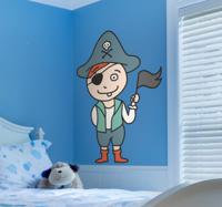 Kinderen piraten sticker