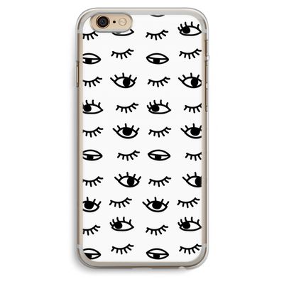 Eye pattern #2: iPhone 6 Plus / 6S Plus Transparant Hoesje