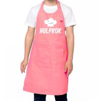 Hulpkok keukenschort - roze - voor jongens en meisjes - schort kinderen - koken