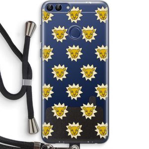 Leeuwenkoppen: Huawei P Smart (2018) Transparant Hoesje met koord