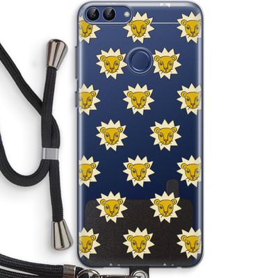 Leeuwenkoppen: Huawei P Smart (2018) Transparant Hoesje met koord