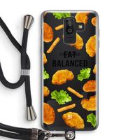 Eat Balanced: Samsung Galaxy J8 (2018) Transparant Hoesje met koord