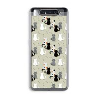 Katten: Samsung Galaxy A80 Transparant Hoesje