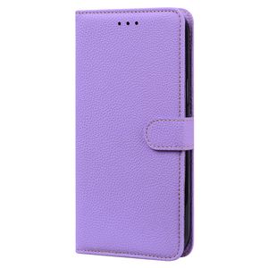 Samsung Galaxy A21 hoesje - Bookcase - Koord - Pasjeshouder - Portemonnee - Camerabescherming - Kunstleer - Lichtpaars