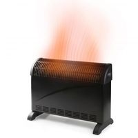 Domo DO7350CH electrische verwarming Binnen Zwart 2000 W Convector elektrisch verwarmingstoestel - thumbnail