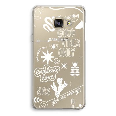 Good vibes: Samsung A3 (2017) Transparant Hoesje